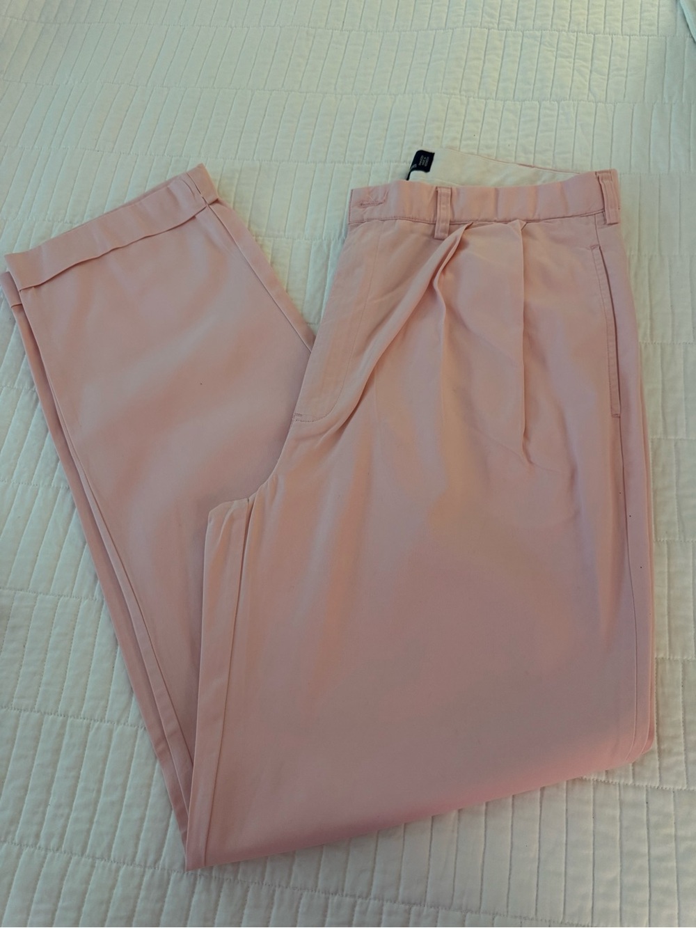 Polo Ralph Lauren Men's Pink Dress Pants - Classic Pleated Trousers